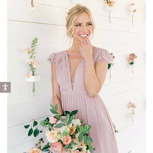 Revelry Cora Chiffon Dress Size 4 - Taupe 920